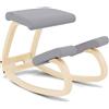 Varier Balans Sedia ergonomica in legno naturale/grigio Tonale Movimento Postura di movimento Ufficio Ufficio Istruzione 10 anni Garanzia della Qualità