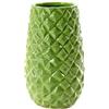 Gicos Vaso Cachepot in Ceramica 14 * 14 * 24 cm Colore Verde arredo casa Giardino OXO-732584