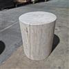 Kistenkolli Altes Land Sgabello in legno piallato, diametro ca. 28 - 30 cm (tronco in legno grande ca. 40 x 32 - 36 cm)
