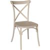 okAffareFatto di Zimbardi Costanza OKAFFAREFATTO MADDALONI Sedia da bar sala da pranzo in plastica beige sprint polipropilene impilabile