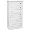 Vicentini arreda CASSETTIERA SETTIMINO IN LEGNO SHABBY CHIC 7 CASSETTI LACCATO BIANCO OPACO