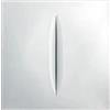 LATAFA Lucio Fontana Poster e Stampe Bianco Scratch Canvas Wall Art Lucio Fontana Pittura Lucio Fontana Immagini per la Decorazione della Parete di casa 40x40cmx1 Senza Cornice