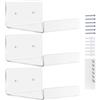 Generic Mensole sospese in acrilico - Mini scaffaleda 10x10x5 cm, mensola da parete in acrilico trasparente, organizer decorativo da parete con supporto forte | Mensola per bagno, soggiorno, cuci