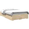 vidaXL Struttura del letto Marrone 120 x 190 cm Legno ingegnerizzato | I cassetti integrati ti aiutano a tenere tutto in ordine, Un look attuale che si adatta a vari stili,