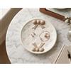 Generico Svuotatasche in Ceramica Decorato Bianco e Tortora Coll. Fiocco 22012FT