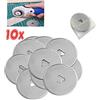 Bonn-Design 10 lame di ricambio premium da 45 mm per taglierina rotante, taglierina per tessuti, adatte per Prym OLFA Cutter da 45 mm, con scatola lunga durata, qualità 5, 10, 15 pezzi
