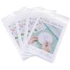 PartyKindom Pellicola Solubile in Acqua Carta e PVA Buona Resistenza 16 Pezzi per Ricamo DIY Tagliabile in Varie Dimensioni per Magliette e Abbigliamento