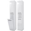 3E 3xE living.com Mobile bagno Bagnoli SLIM III bianco lucido - L: 30 cm, A: 174 cm, L: 30 cm