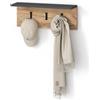 Livinity Appendiabiti da parete Ortello, Antracite/Rovere dorato, 60 x 21.6 cm