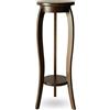 bixard.com Tavolino portafiori in legno massello di faggio, Legno, DARK WALNUT, 28x75