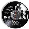 AVJERA Orologi Fratello nel Mondo Esclusivo Orologio da Parete Famiglia Affetto tra Fratello e Sorella Kinship Decorazioni per la Camera dei Bambini