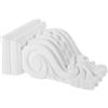 Alipis Mensole Intagliate Europee in Pu Bianco, Decorazione Da Parete e Giardino Stile Romano, Supporto Ornamentale Per Interni Ed Esterni