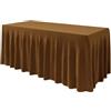 FANSU Tovaglia in Spandex Rettangolare, Gonne Tovaglia Gonne per Tavolo Feste Tovaglie Antimacchia Elastico Elasticizzato per Matrimonio Nozze Banchetto Compleanno (4FT/122x60cm,Marrone C)