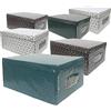 MAURY'S IL NUMERO UNO DEL RISPARMIO MAURY'S Ordine Perfetto con Scatole e Contenitori per Armadio, Organizzatori Rigidi e Salvaspazio. Sottoletto e per Vestiti. Ideali per Trasloco 50x39x24 cm colori assortiti (Cerchi)