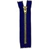 NEFLUM 10 Pezzi 4# 15cm Cerniera in Metallo Ottone Nero e Blu Chiuso autobloccante Cerniera Jeans Accessori per Cucire, Blu Scuro, 15cm