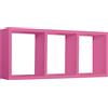 MODULARREDO | TRISTANO Mensola da Muro, Libreria Sospesa, Libreria da Parete, Scaffale da Parete, Fuxia, 70x30 p15.5 cm, Kit Tasselli Inclusi - Made in Italy