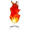 Generico Fuoco Finto Halloween Realistico Illuminato Palla Fuoco Artificiale Falso Galleggiante Puntelli Nessuna Fiamma Fiamme Artificiale per Cosplay Halloween