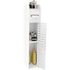 Cannoli Mobile bagno, mobile da bagno, supporto per carta igienica, armadio, mensola regolabile, per riporre il bagno, salvaspazio, piccoli spazi, 17 x 15 x 78 cm