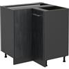 Vicco Mobile ad angolo cucina R-Line, Calce nera, 75.6 cm