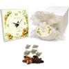 Bomboniere D'Arte Orologio Bomboniera Personalizzabile con Girasoli, Tema Floreale per Matrimonio Battesimo Cresima, con Confezione Regalo e Confetti