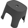 CHILDWEET 1Pezzi Sgabello Multiuso in Antiscivolo per Indossare Scarpe Sgabello Basso per Bagno Casa Nero