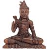 Coco Papaya Statua di Shiva Seduto H30 cm in legno massiccio intagliato Ombra Marrone