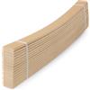 Generico SET 10 Listelli Curvati in Legno di Faggio - Ricambio Doga - 5,2 X 89 X 0,8 Cm