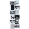 levandeo Cornice portafoto con 12 foto 10 x 15 cm, 32 x 83 cm, colore: bianco