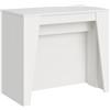 CASAARREDOSTUDIO Consolle Allungabile Bakari Bianco Frassino 4 allunghe cm.62