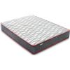 beloBed Materasso 150x200 Materasso Matrimoniale Materassino 150 x 200 Materasso doppio lato rigido medio resistente certificato Oekotex. Altezza 18 cm ComfortFusion, Grigio