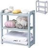 Comebachome Scaffale da scrivania, Ripiani regolabili a tre strati, Scaffale multifunzionale per scaffali vuoti Organizzatore di articoli vari per Cucina Bagno Ufficio Decorazione della casa