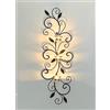 DanDiBo Porta luci da Tee a Parete 131001 Porta Candele in Metallo 75cm Luci a Parete Porta Candele