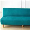DOTBUY-SHOP Fodere Copridivano Senza Braccioli, Colore Puro Elasticizzato Copridivano Universale Fodera per Divano Senza Braccioli per Soggiorno Casa (160-190cm,Verde Turchese)