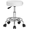 Casaria Sgabello da Ufficio Seduta Girevole Morbida 10 cm Altezza Regolabile 51-65 cm Poggiapiedi