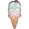 Jojomino Targhe per Gelati Vintage Cafe Shop Decorativi Luce al Decorazioni per La Casa Piastra per Parete per caffè retrò