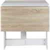 RELOVE Tavolino d'appoggio pieghevole in legno (MDF) con ali pieghevoli, per 2-4 persone (103 x 76 x 73,4 cm (rovere))