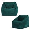 icon Natalia Pouf Bambini, Verde Acqua, Set da 2, Velluto a Coste, Pouf Poltrona, Poltrona Sacco con Riempimento Incluso, Sedia Bambini, Mobili Camera da Letto