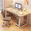 XUEGW Scrivania da Gaming, Tavolo Scrivania per Studenti, Moderna in Legno per Computer, Tavolo da Gamer (Legno naturale, 80x50cm)