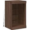 vidaXL Credenza con Luci LED Rovere Marrone 41x37x67 cm