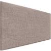 DHOME Testiera in lino naturale liscio Testiera letto imbottita Testiera della camera da letto moderna TOP TRENDING (Terra, 90cm (Letto 70/80/90))