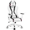 DIABLO X-Horn 2.0 Sedia da Gaming Gamer Poltrona da Ufficio Scrivania Girevole Braccioli 3D Design Ergonomico Supporto Lombare Meccanismo di Inclinazione Bianco Normal (L)