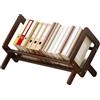 Generico Libreria Da Scrivania - Organizzatore Di Libri Da 40 Cm | Libreria Da Tavolo Per La Casa - Scaffale In Legno | Colore Legno Marrone Tè | Espositore Per Documenti Con Rivista - Camera Da '