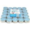OISE ART STORE Trade Shop - Set 25 Pezzi Candele Azzurre Profumate Fragranza Acqua Marina Tealight Lumini