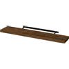 WOLTU Mensola da Muro Scaffale Libreria a Parete Decorazione per Cucina, Bagno, Camera da Letto, Ufficio, Soggiorno 110x23x3.8cm Marrone Vintag RG9316hov