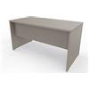 Tickoffice Scrivania 70/80 120 140 160 180 ufficio e casa camera porta pc gaming pannellata in legno made in italy stabile e robusta (140 x 70 cm, Stone Gray)