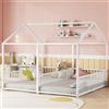 Dolamaní - Letto a soppalco, 180x200 cm, 2 letti per bambini con protezione anti-caduta, letti singoli 90x200 cm 2-in-1, letto per bambini in metallo per fratelli e sorelle, letto per bambini a terra