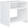 vidaXL Comodino Bianco 40x30x40 cm Legno Ingegnerizzato