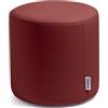 Avalon - Pouf Poggiapiedi Rigido CILINDRO Mamba Ignifugo Classe 1IM in Ecopelle Nautica, Puff Poggiapiedi, Seduta da Interno ed Esterno, Professionale Comodo Impermeabile, Made in IT(45cm-Bordeaux)