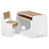 defiPad® Tavolino Bambini con Sedie | Elegante Tavolo Contenitore con Comoda Sedia | Tavolino e Sedie per Bambini | Mobili per Cameretta e Stanza dei Giochi