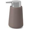 Miracle of Denim Dispenser Ceramica Portasapone Linea Sidney Arredo Bagno (Tortora)